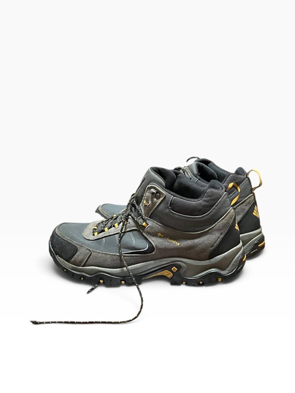 Columbia Men's Granite Ridge Mid Waterproof Hiking Boots Gray Suede Size 15
